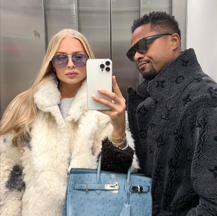 Vợ sắp cưới của Patrice Evra là siêu mẫu Đan Mạch Margaux Alexandra, người kém anh đến 14 tuổi