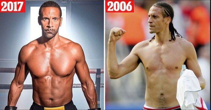 Rio Ferdinand càng nhiều tuổi lại càng có thân hình đẹp hơn