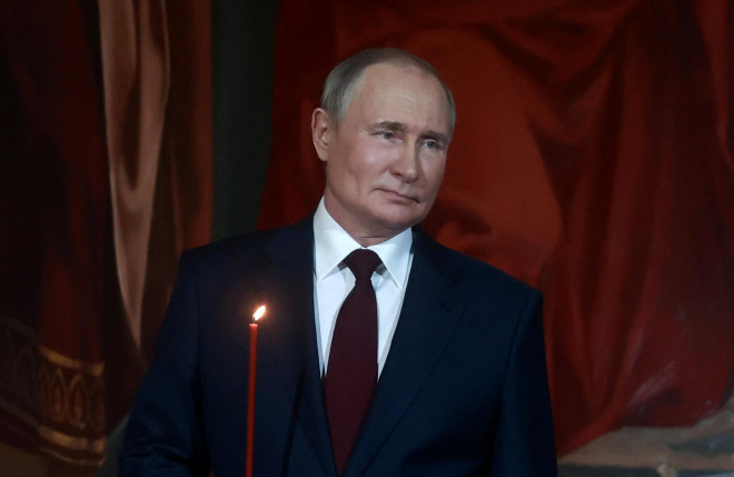 Tổng thống Nga Vladimir Putin cáo buộc phương Tây nỗ lực hủy hoại Nga. Ảnh: Reuters