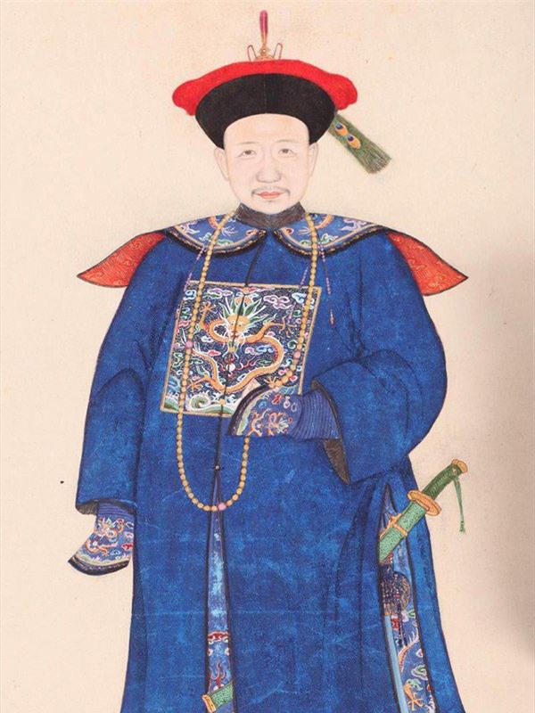 Tranh vẽ về quan đại thần Hòa Thân dưới triều Vua Càn Long của Trung Quốc.