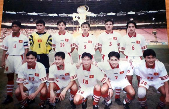 Bóng đá Việt Nam giành HCĐ tại SEA Games 1997 ở Indonesia .Ảnh: ĐÀO TÙNG