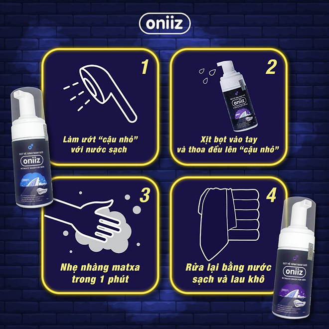 Bọt vệ sinh Oniiz – Hệ điều hành lịch lãm cho các quý ông hiện đại - 4