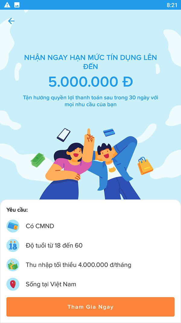 Yêu cầu khi tham gia mua trước trả sau tại Kredivo