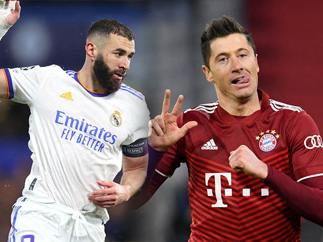 Bóng đá - Đua Giày vàng châu Âu: "Máy dội bom" Benzema mơ gieo sầu Lewandowski lần 2