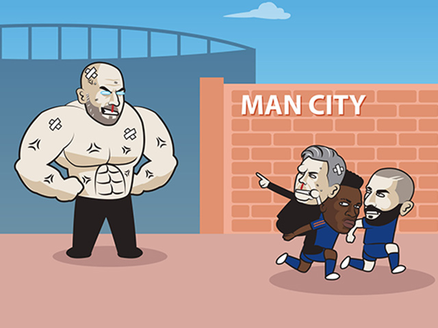Tranh vui - Ảnh chế: Man City "sứt đầu mẻ trán" mới "đuổi" được Real rời Etihad