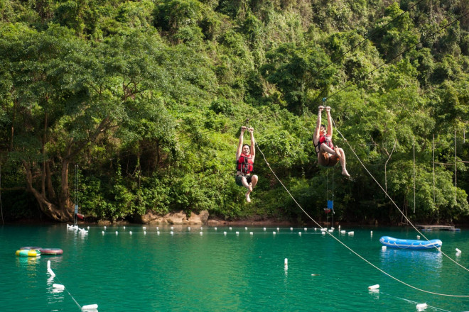 This summer, go to Chay River-Dark Cave to swing rope, take a mud bath - 11