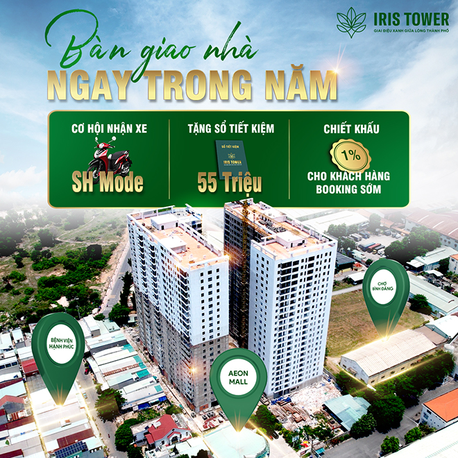 Phương thức thanh toán tốt dành cho khách hàng Iris Tower