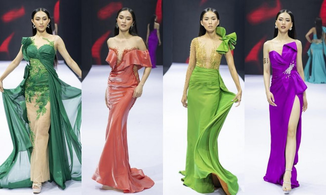 Looking at the Miss Universe Vietnam 2022 contestants showing off their prom dresses, who is the sexiest?  - 3