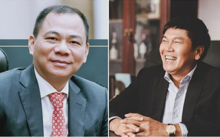 Tỷ phú Phạm Nhật Vượng và Trần Đình Long cũng đang là 2 người giàu nhất trên sàn chứng khoán Việt Nam