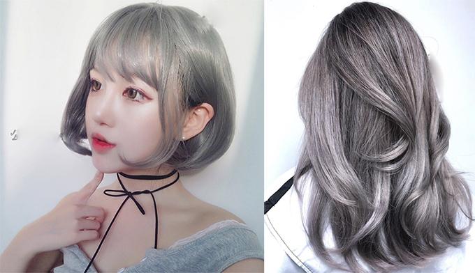 10 styles of dyeing in beautiful ash gray with the hottest personality today - 12