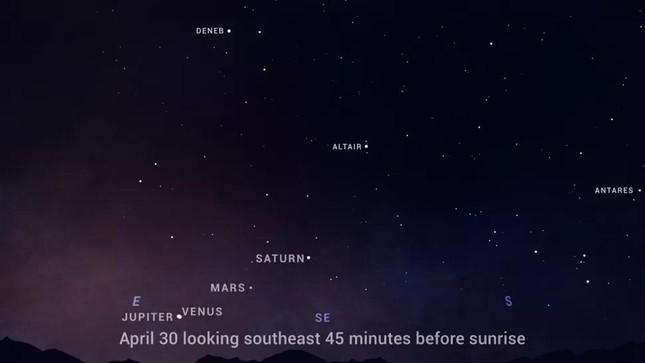 See the 4 planets in a beautiful alignment in the night sky - 1