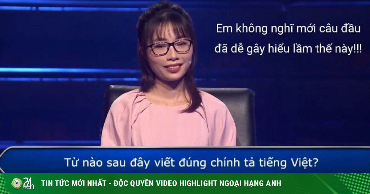The girl who took the exam was asked to guess the correct Vietnamese spelling word, 90% of the viewers hugged their heads and couldn’t solve it because it was too difficult!