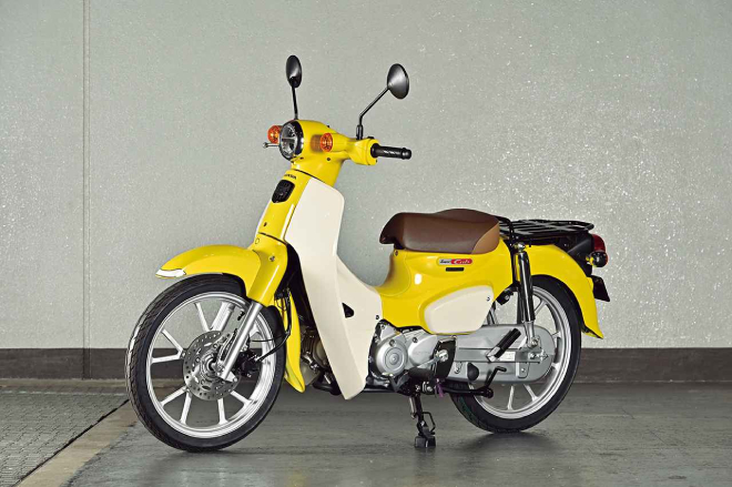 Đẹp phát mê huyền thoại Honda Super Cub bản màu vàng mới đét - 3