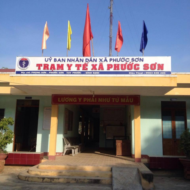 Trạm Y tế xã Phước Sơn, nơi xảy ra vụ cướp