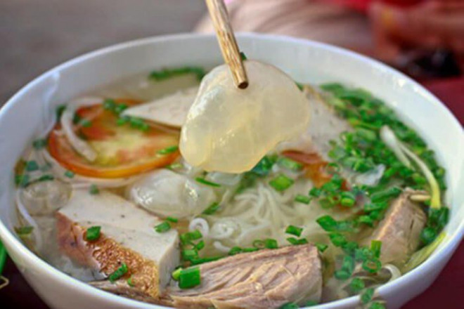 Unique specialty of Nha Trang jellyfish vermicelli, love eating - 4