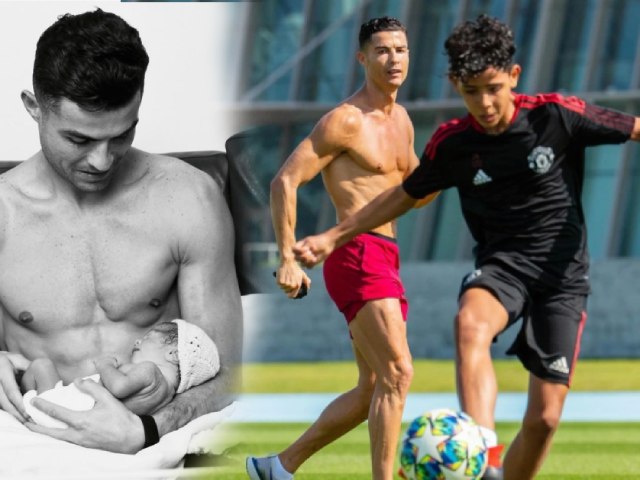 Ronaldo khoe ảnh con gái nhỏ, quý tử Cristiano Jr. tái hiện siêu phẩm xé lưới Chelsea