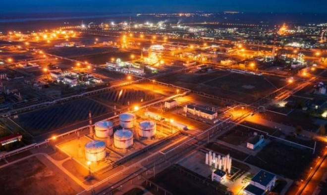 Nhà máy lọc dầu của công ty Lukoil ở thành phố Volgograd, phía tây nam Nga.