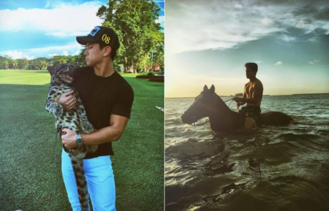 Vị hoàng tử còn sẵn sàng chi một khoản tiền lớn để nuôi báo hoa, hổ trắng, ... và âu yếm, cưng chiều chúng.