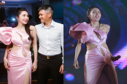 Nhạc - Diễn dưới trời mưa, bà xã Công Vinh cảm động vì khán giả vẫn ngồi lại