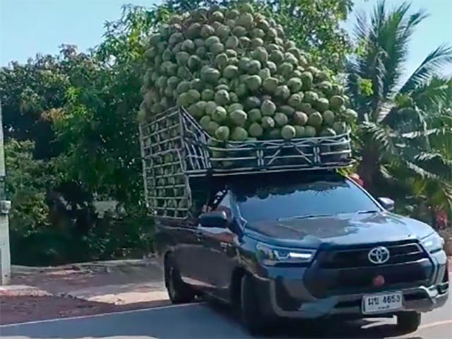 Tin tức ô tô - Bán tải chở full-tải hàng cồng kềnh, dân mạng trầm trồ đúng là xe "giá trị cốt lõi"