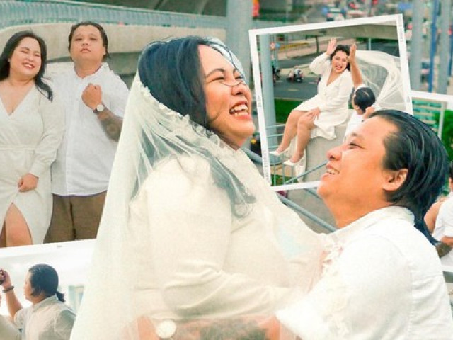 Bạn trẻ - Cuộc sống - "Gét gô" chụp ảnh cưới ở cầu Thủ Thiêm 2, cặp đôi Sài Gòn khiến netizen thích thú