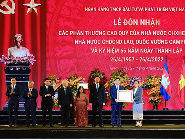 BIDV tổ chức trọng thể Lễ đón nhận các phần thưởng cao quý và kỷ niệm 65 năm ngày thành lập