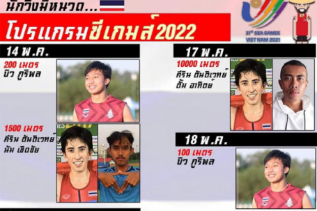 Thái Lan mơ vượt điền kinh Việt Nam nhờ dàn sao nhập tịch ở SEA Games 31