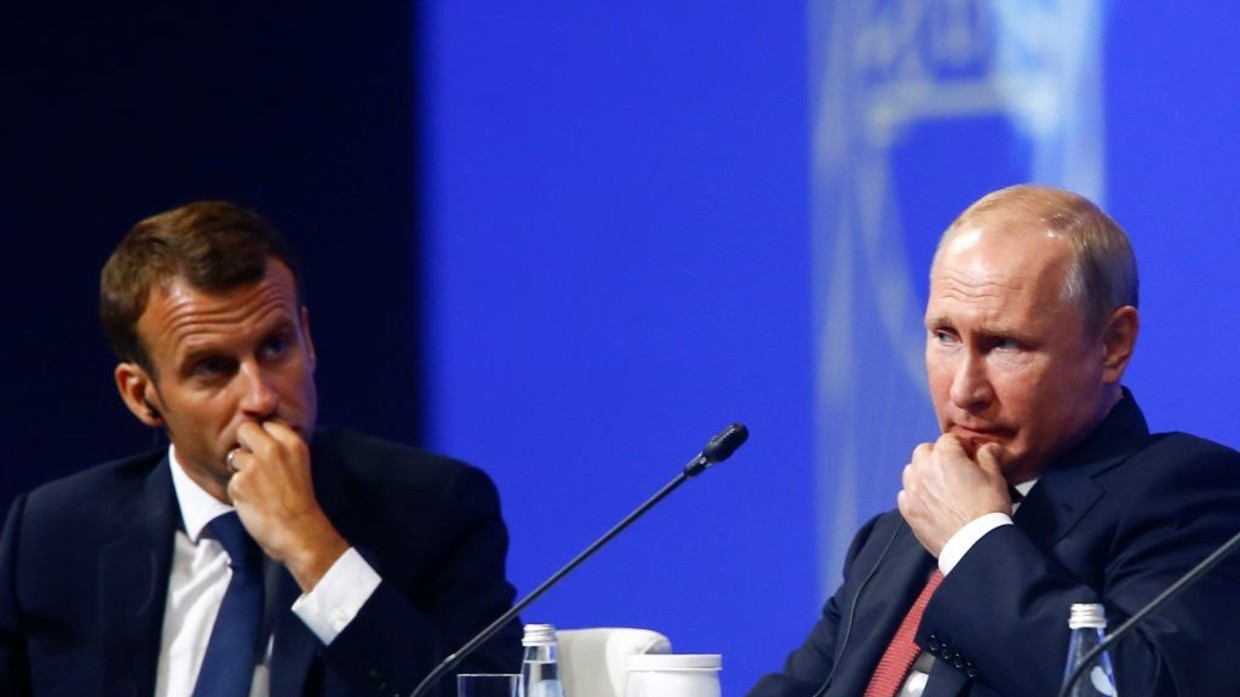 Ông Putin và ông Macron trong một sự kiện ở&nbsp;Saint Petersburg vào tháng 5.2018.