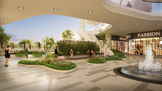 Không gian xanh luôn xuất hiện tại block Sea (HH2) của The Aston Luxury Residence