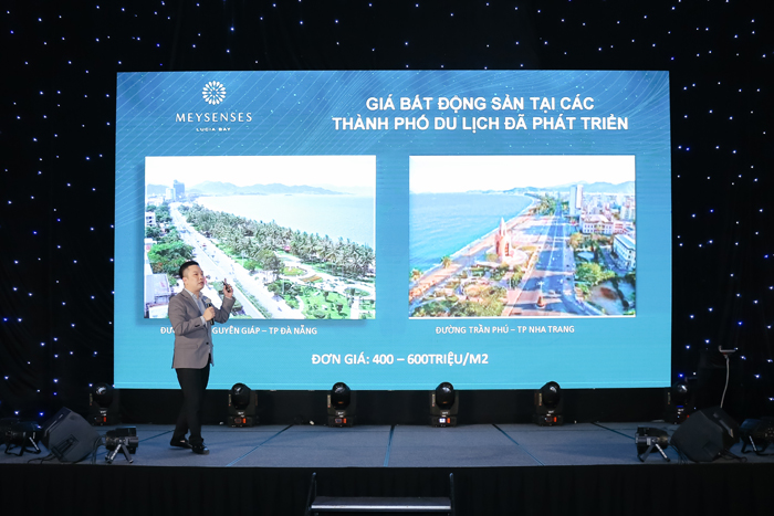 Ông Nguyễn Hồng Đô phân tích thị trường tại một sự kiện NewstarHomes tổ chức