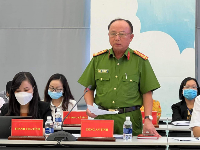 Đại tá Trần Văn Chính, Phó Giám đốc Công an tỉnh Bình Dương, thông tin về vụ trộm