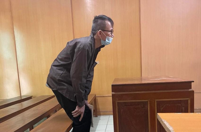 Bị cáo Trần Duy Chinh tại tòa ngày 6-5. Ảnh: Hoàng Yến