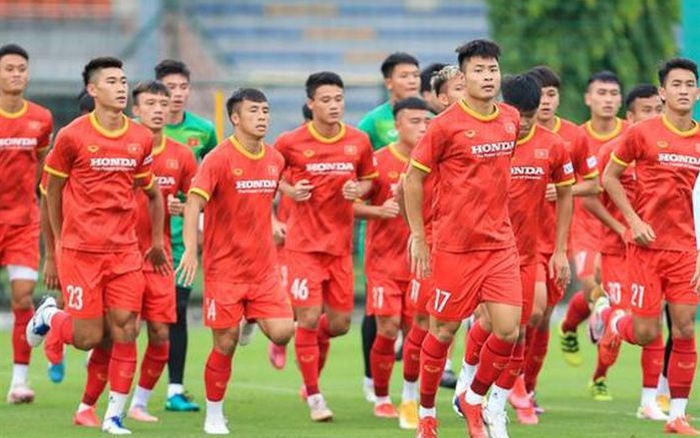 Tuyển U23 Việt Nam&nbsp;tập luyện chuẩn bị cho loạt trận đấu&nbsp;tại SEA Games 31.