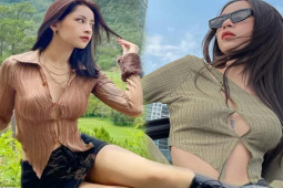 Đời sống Showbiz - Chi Pu, "con gái" Mr. Đàm mặc sơ mi bung cúc gợi cảm