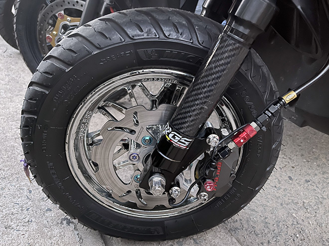 Các xe máy tay ga đa số đều độ, thay đổi kết cấu.