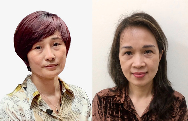 Bà Nguyễn Thị Tường Vi và bà Nguyễn Thị Dung Hạnh bị bắt tạm giam về tội Đưa hối lộ.