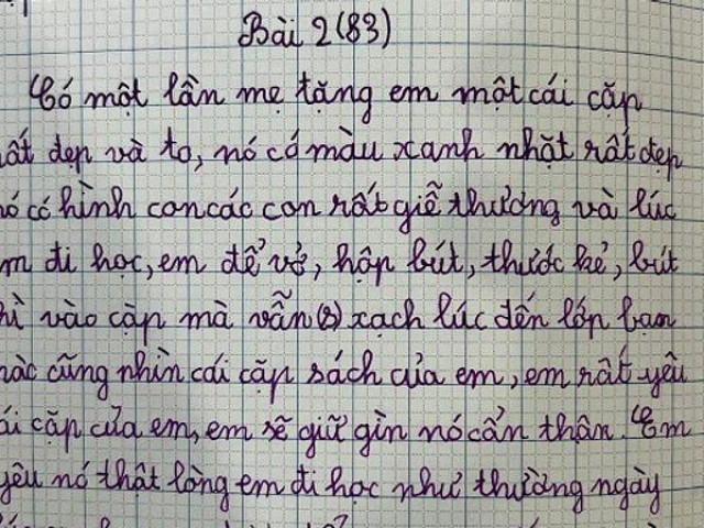 Bạn trẻ - Cuộc sống - Bài văn giới thiệu đồ dùng học tập của học sinh tiểu học khiến cư dân mạng bật cười