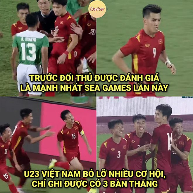Gặp đội mạnh nhất giải, U23 Việt Nam chỉ ghi được có 3 bàn thôi.