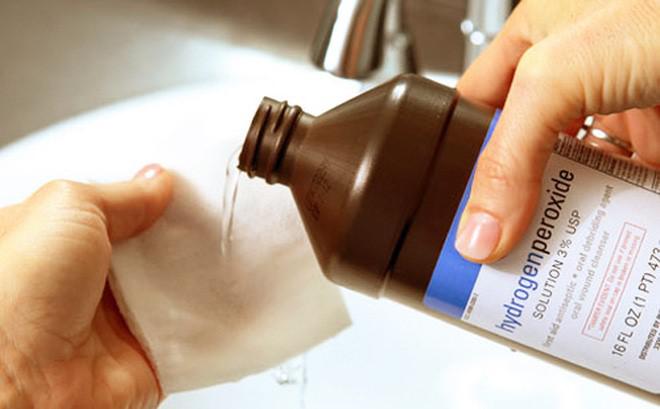 If you have otitis media, should you wash with hydrogen peroxide?  - first
