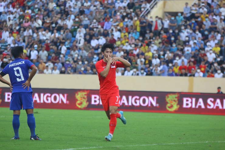 U23 Lào đánh rơi chiến thắng đáng tiếc dù đã dẫn trước U23 Singapore đến 2 bàn