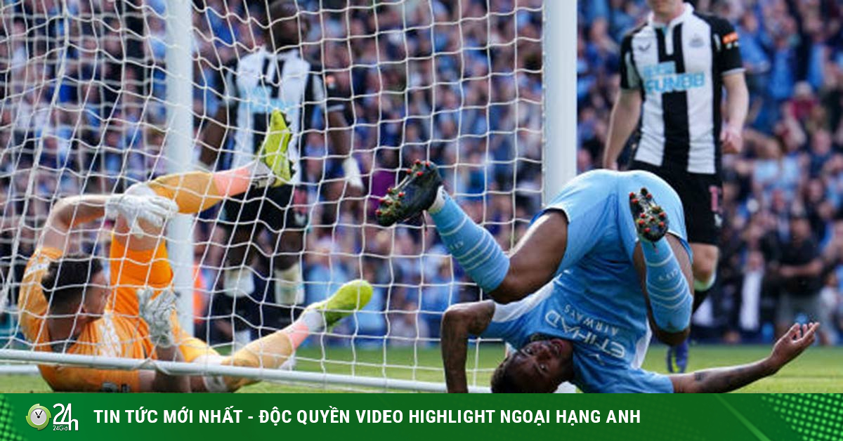 Man City – Newcastle football video: Destroy 5 goals, consolidate the top (Round 36 of the English Premier League)