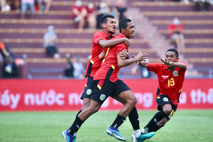 U23 Timor Leste đã để U23 Myanmar chọc thủng lưới ở những phút bù giờ cuối cùng