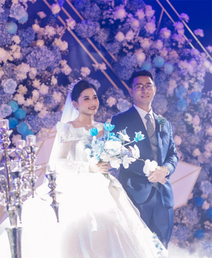 Đám cưới của cặp đôi ở Quảng Ngãi gây choáng với không gian tiệc cưới lung linh, hoành tráng