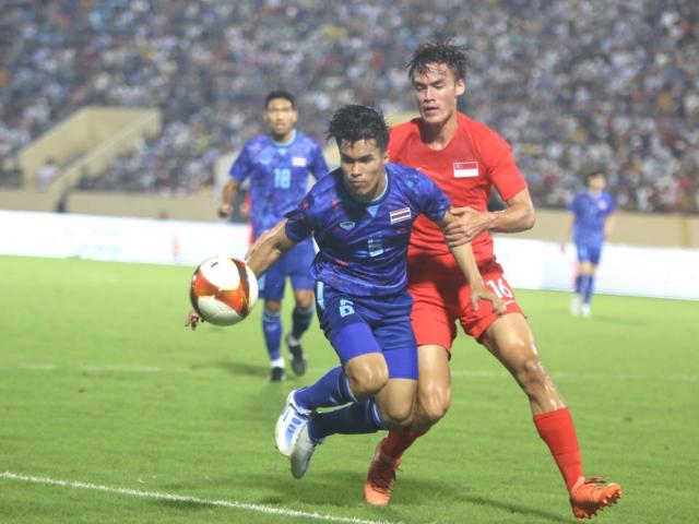 Video bóng đá U23 Thái Lan - U23 Singapore: Hiệp 2 chói sáng, soán ngôi đầu ấn tượng (SEA Games 31)