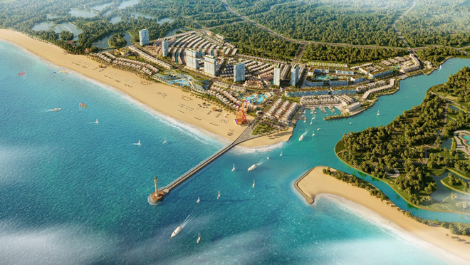 Venezia Beach tọa lạc vị trí vàng hội tụ tiềm năng (Ảnh phối cảnh)