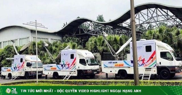 Cars broadcast 5G, broadcast satellite TV to My Dinh Stadium for SEA Games 31-Information Technology