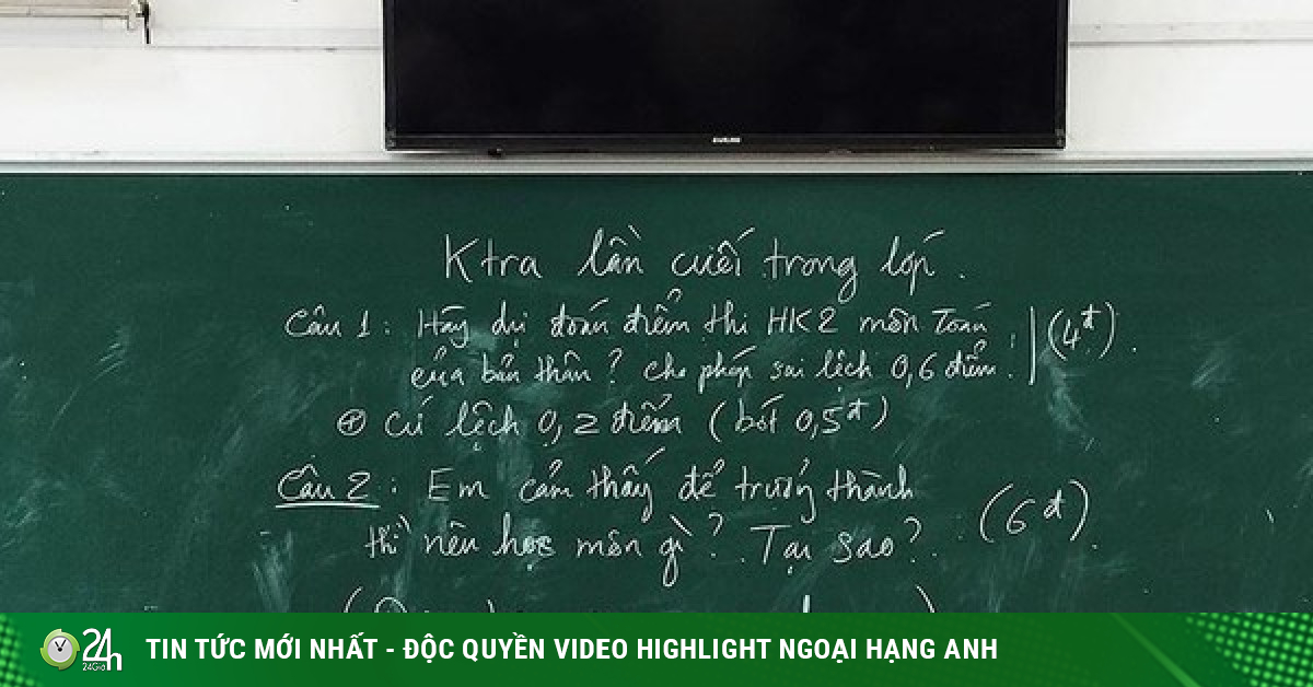 The last “tests” of a student’s life: After reading the topic, everyone is extremely emotional! -Young