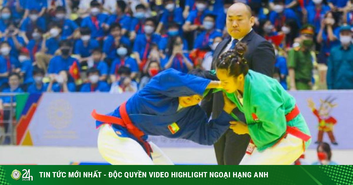 Breaking out the first gold medal of the Vietnamese team at SEA Games 31: Hot girl Kurash scored