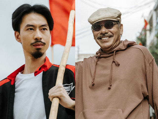 Ca nhạc - MTV - Đen Vâu cùng nhạc sĩ Trần Tiến cổ vũ VN tại SEA Games, tái hiện cảnh "đi bão" mừng chiến thắng