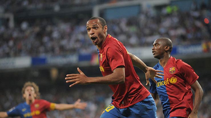 Henry trong màu áo Barcelona